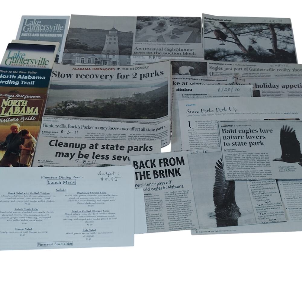 Vintage Lake Guntersville State Park Ephemera Collection (2008-2011)